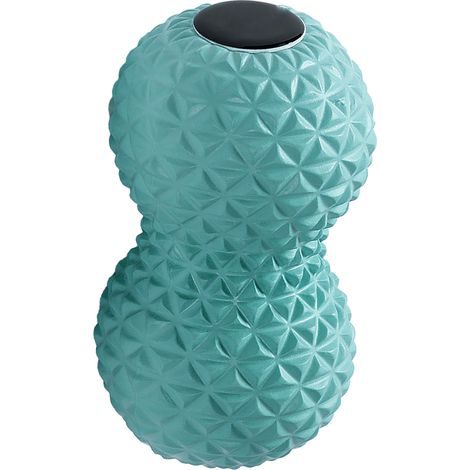 Balles de massage physiques, élastiques et douces, portables et compactes, en matériau EVA, pratiques et fonctionnelles, balles de relaxation musculaire doubles pour usage domestique, vertes. (1/5)