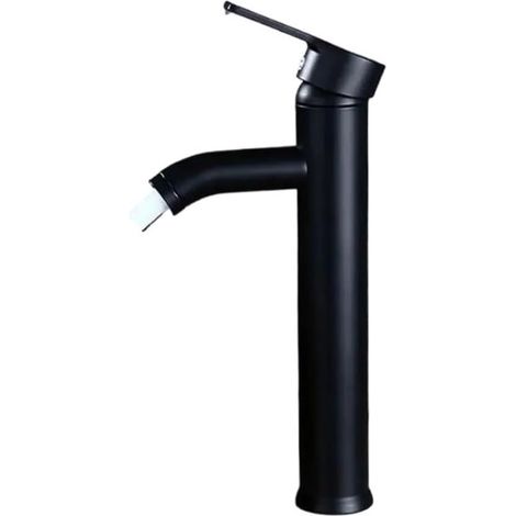 Mitigeur pour vasque, noir, eau chaude/froide, pour toilettes (1/2)