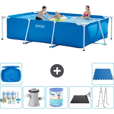 Intex Piscine Tubulaire Rectangulaire - 300x200x75 cm - 8-pièces S40180 (1/5)