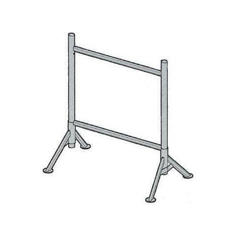 Altrad – Base tréteau pieds fixes 1,19m – Acier galvanisé – Charge maximale 300kg – Pour échafaudage de maçon – J00111 (1/2)