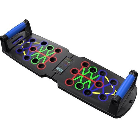 Planche à pompes pliable et portable - Outil de fitness multifonctionnel pour un entraînement complet du tronc (1/5)