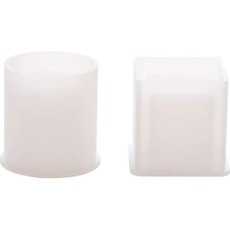 Lot de 2 moules en silicone pour stylos à faire soi-même: moules cubiques et cylindriques en résine, moules pour porte-stylos pour (1/5)