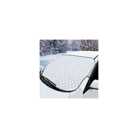 Couverture Pare-Brise Voiture - Couverture Pare-Brise Avant Voiture 4 Couches Protege Protection Contre Le Givre la Neige Le Soleil et la poussière 150×100 cm adaptée à la Plupart des véhicules (1/5)
