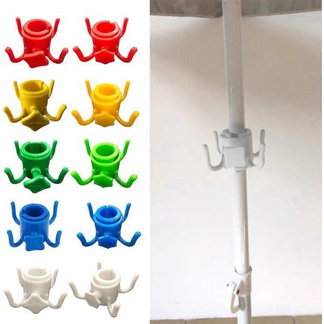 Crochet de suspension pour parasol de plage, support à 4 branches, accessoire pour parasol de plage (1/4)