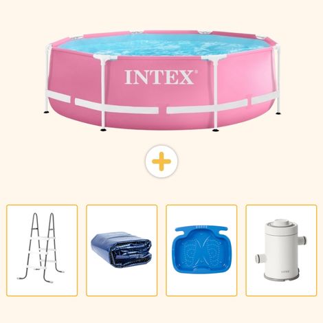 Intex Piscine Tubulaire Ronde - 244x76 cm - 5-pièces S144 (1/5)