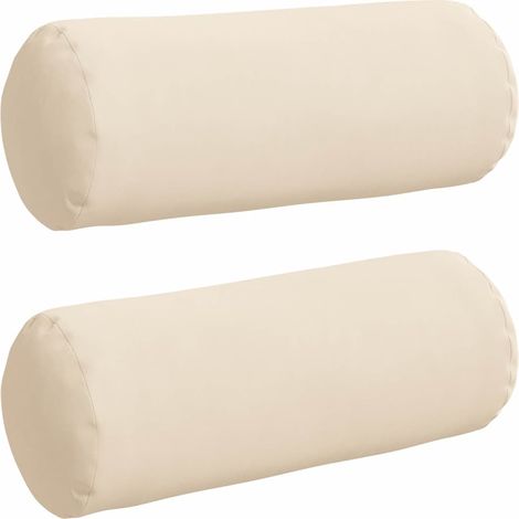 Maison Exclusive - Bolsterkissen 2 Stück Beige Ø 15 x 40 cm Mikro