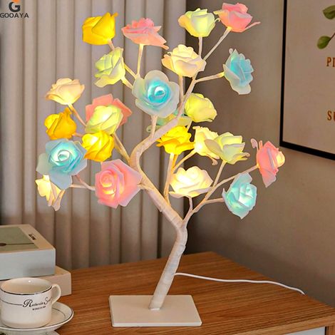 Lampe De Table En Forme De Boule - Veilleuse À 36 LED - Décoration Pour Chambre À Coucher Fête Mariage Noël - 1 Pièce (1/5)