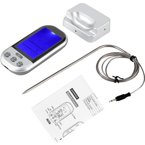 Sonde numérique sans fil pour viande, thermomètre de cuisson pour four barbecue gril, outil de cuisine BBQ (1/5)