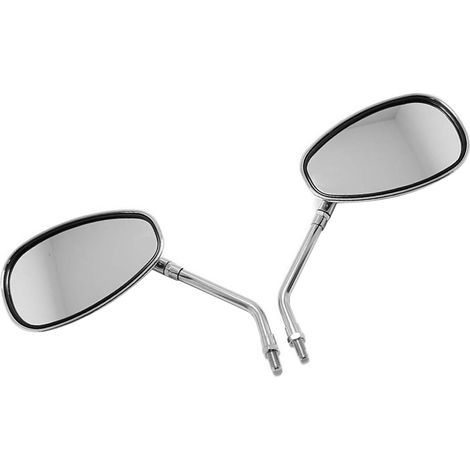 2 rétroviseurs de moto, finition électroplaquée antirouille, surface transparente, pour guidon. Rétroviseur latéral pour moto. (1/5)