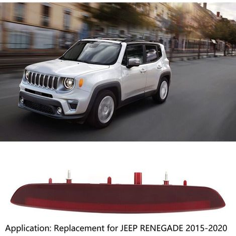 Terza luce di stop, luce di stop montata in alto, terza luce di stop posteriore compatibile con JEEP RENEGADE 2015-2020 OE: 68247167AA (1/3)