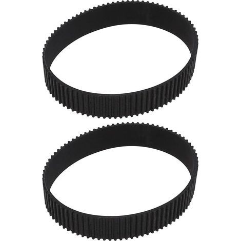 2X HTD 252-3M-18 Courroies Synchrones en Caoutchouc à Boucle Fermée 84 Dents Courroies de Distribution 3 mm Pas 18 mm Largeur Courroies d'entraînement de Convoyeur Noir (1/5)