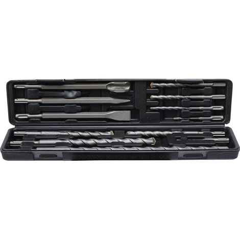 Jeu de Mèches SDS 12 pcs 5-20 mm - Pointe Métal Dur - Perçage Précis et Durable, Pro - D-Work