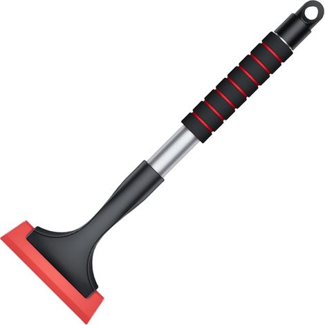 Grattoir à glace extensible, outil de dégivrage de voiture, outil de dégivrage de voiture, accessoire de protection de pare-brise (rouge)
