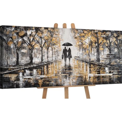 Gemälde Zusammen gehen auf Keilrahmen 115x50 cm (1/5)