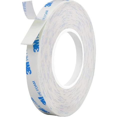 3M 1600T 9 mm x 3 m doppelseitiges Außenklebeband, wasserdicht, hochbelastbar (1/5)