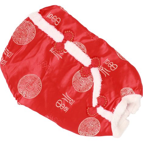 Costume Tang Suit pour animaux de compagnie, confortable, chaud et attrayant, vêtements d'automne et d'hiver pour chiens, chats et chiens de petite et moyenne taille, taille 2XL (1/5)