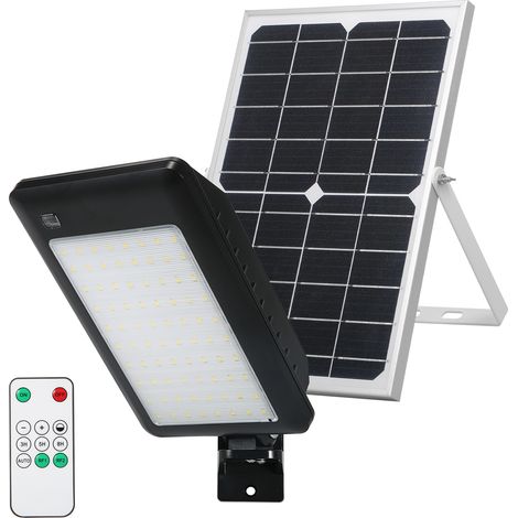 Farolas solares con detector de movimiento, activación automática del anochecer al amanecer, aplique exterior ultrabrillante con mando a distancia, temporizador de 3/5/8 horas y control de brillo. (1/5)