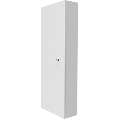 Atole – Coffret électrique nu 13 modules en acier blanc avec serrure à clé – Dimensions H. utile 860 mm – Prédécoupes pour goulotte (1/5)