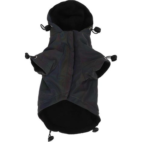 Verstellbarer, reflektierender Hundemantel, wind- und wasserdicht, Winterjacke für kleine bis mittelgroße Hunde, warmer Sicherheitsmantel für bessere Sichtbarkeit bei Nacht (1/5)
