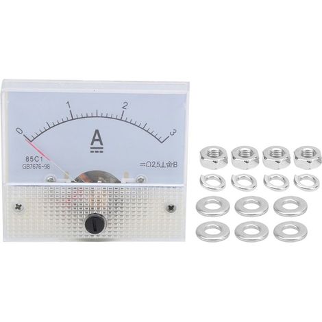 Meter of current of high precision 85C1 DC 0 3Has, ammeter of Type pointer ABS, ammeter to panel analogique (1/5)