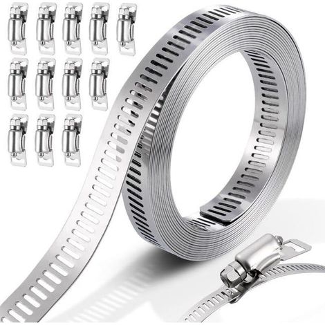 Colliers De Serrage, Colliers De Serrage En Acier Inoxydable 304 Colliers De Serrage Réglables Colliers De Serrage En Acier Inoxydable (1/5)