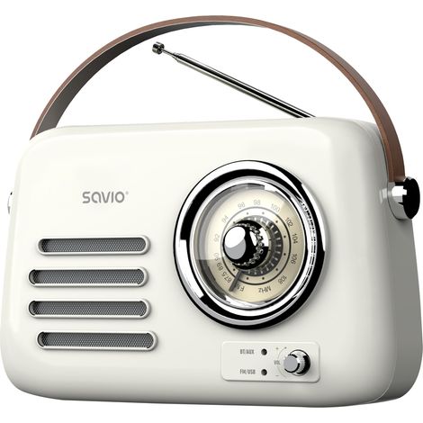 Radio Portátil Savio RS-02 Blanco