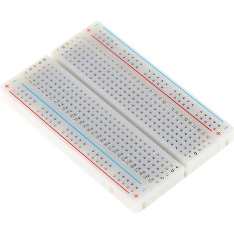 Platine De Test Sans Soudure 400 Points 8,1 x 5,4 cm Pour Prototypage Arduino Fils 20-29 AWG (1/5)