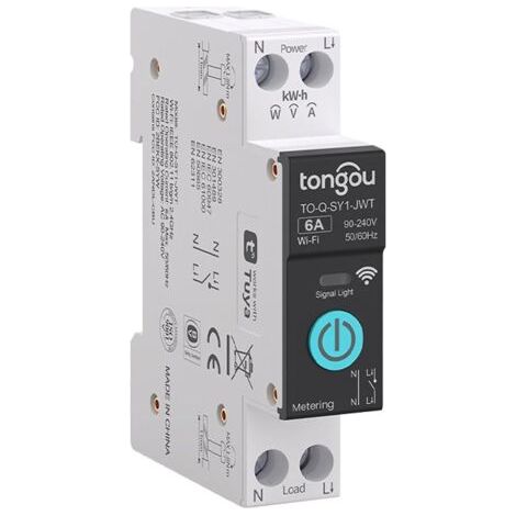 Commutateur WIFI Intelligent Disjoncteurs Domestiques Téléphone Portable Télécommande 3 Modes de Synchronisation pour Appareils électroménagers(6A) (1/5)