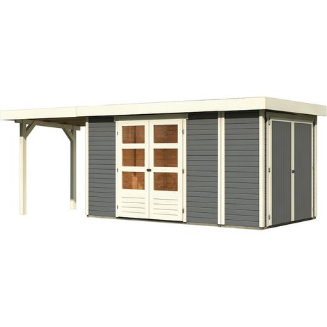 GH Retola 5 tgrau 302x217x211 mit Anbauschr. u.Anbaud. 240cm