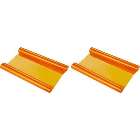 2Pièces Décalcomanies Orange Film Transparent Anti-Âge Phare (1/2)
