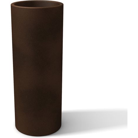Vaso fioriera bronzo tondo alto per fiori piante moderno in resina mod. Barocco
