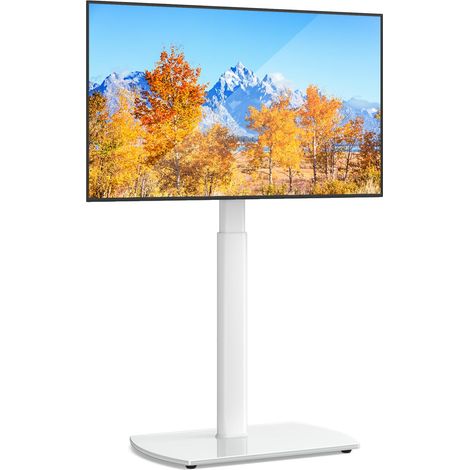 Support TV sur Pied, 32-65 Pouce, Max. VESA 400x400mm, Blanc (1/5)