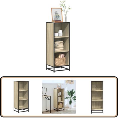 vidaXL Bücherregal Sonoma-Eiche 40x35x107,5 cm Holzwerkstoff (1/5)