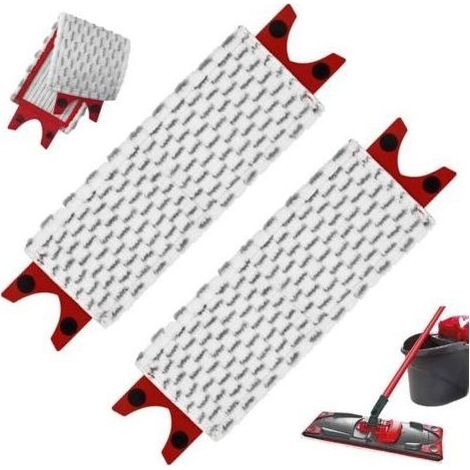 Pair Lot de 2 Replacement Microfibre Pad, Têtes de Balai Plates en Microfibre pour Vileda Ultramax 2 en 1 Spray Remplacer, Recharges en Microfibre pour Bbalai Domestique (1/5)