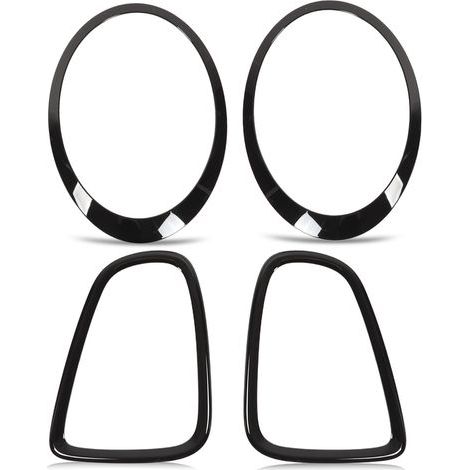 Coprifari anteriori e posteriori di ricambio per Mini Cooper S JCW 2007-2015, 4 pezzi in ABS + PP, per appassionati di auto (1/5)