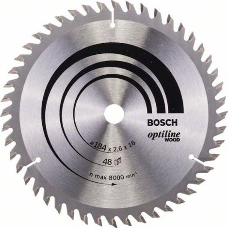 Bosch Lama per sega circolare 184 mm 48 denti