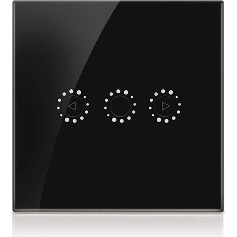 Interrupteur intelligent avec variateur, applique murale à 3 intensités, compatible Wi-Fi, éclairage LED, interrupteur tactile, commande vocale via application smartphone, compatible avec Alexa (1/5)