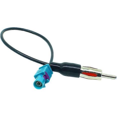 Adaptateur universel Fakra vers DIN pour antenne autoradio, noir (1/5)