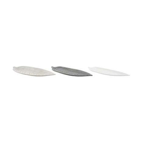 BANDEJA DECORACIÓN 45X17X2.5CM. HOJA SURTIDA