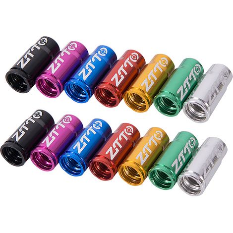 Bouchons de Valve de pneu de vélo en aluminium ultraléger, 14 pièces, capuchon de vélo de route de montagne pour protection Presta, couvercles anti-poussière (1/5)