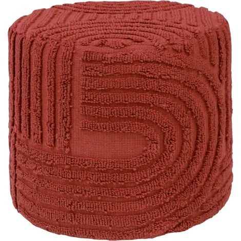 sweeek - Runder Hocker aus getuftetem Bouclé