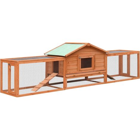 Maison Exclusive - Conigliera in Legno Massello di Pino e Abete 310x70x87 cm