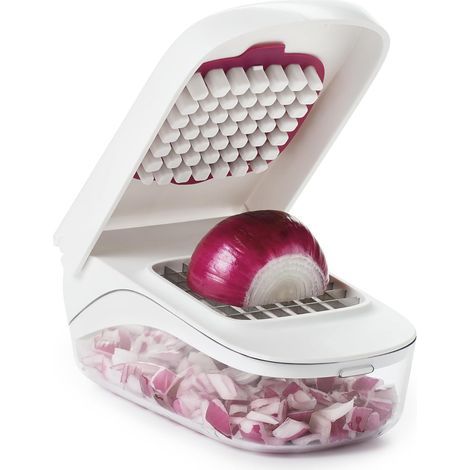Good Grips – Vegetable Cutter with Collection Tray - Manual Slicer - White (1/5)
