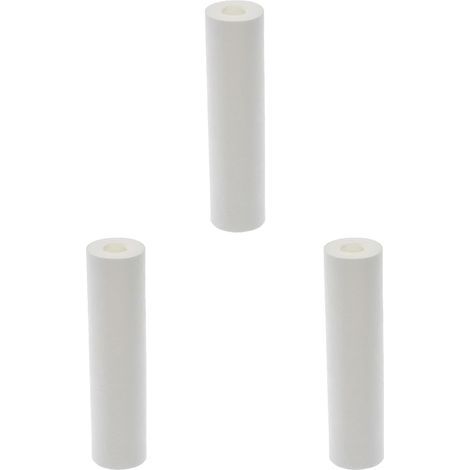 20µ extruded filter cartridge, to filter impurities from household water - For standard 10" bowl size - Cartridge life: 6 months (Pack of 3)