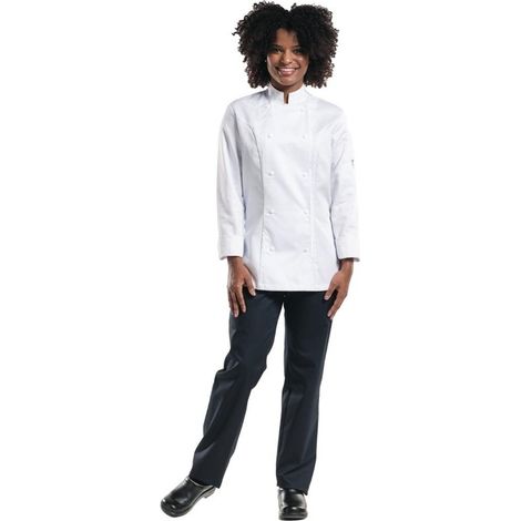 Pantalon de Cuisinier Stretch Femme Skinny Noir - Chaud Devant