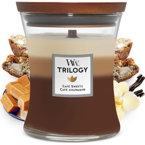 Woodwick - cafe sweets trilogy vase coffee sweets - scented candle 2750g (1/5)