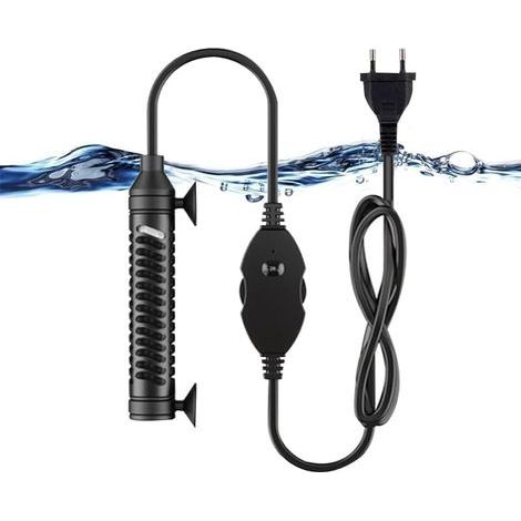 Réchauffeur d'aquarium 35 W/50 W (1 L-20 L) avec régulateur de température pour réservoirs de Poissons et d'aquarium avec Protection Contre la surchauffe (50 W) (1/5)