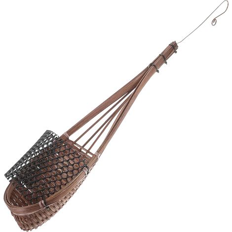 Panier suspendu en bambou au design vintage Lurrose, pot de fleurs mural à la forme unique, idéal (1/5)