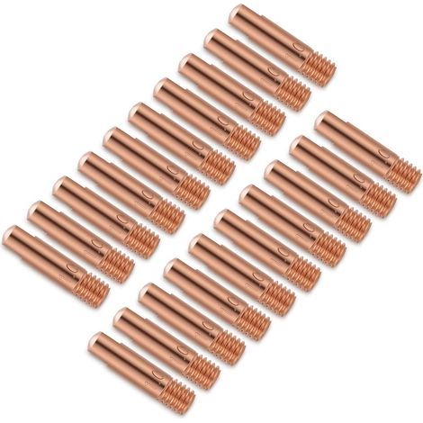 20Pcs Buses de Soudage MIG, Soudage Torche Pointe de, 1.0mm Embouts de en Cuivre, Soudure Pointe de Tube pour 15AK MIG/MAG Torche de Soudage (1/5)