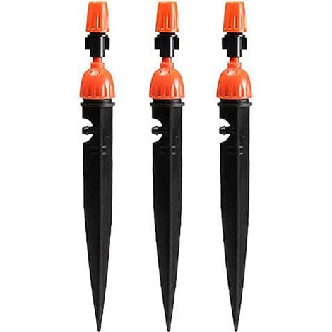 20-teiliges Bewässerungsset, All-in-One-Tropfbewässerungssprüher mit einstellbarer Sprühdüse, Gartensprüher für Garten, Rasen, Landschaft, Gemüsegarten, 175 mm (1/4)